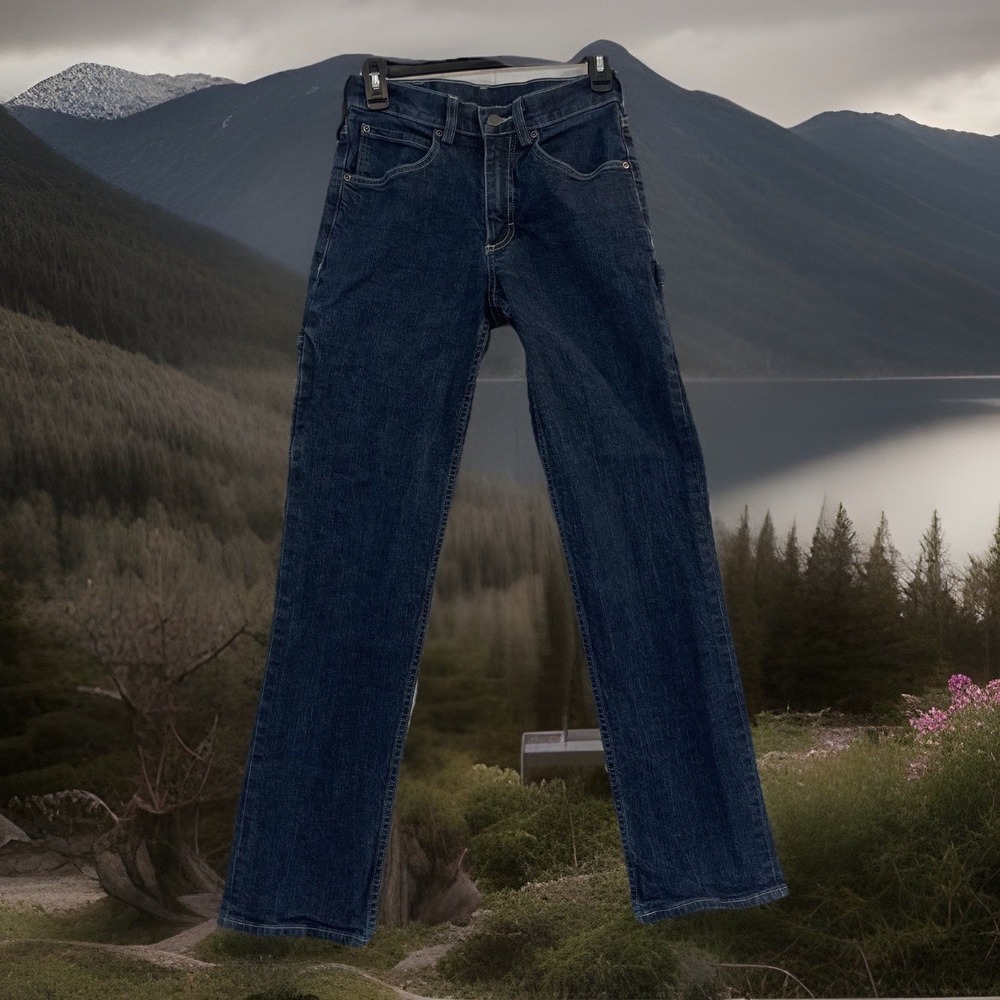 40 Grit Jeans Mens 28x32 Blue Denim Standard Fit Work Utility Carpenter Pockets‎